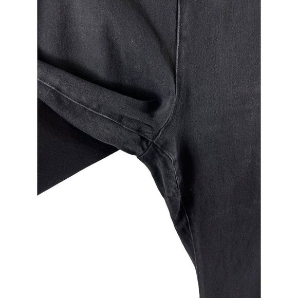 Soft Surroundings Pull On Flare Bootcut Stretch Jeans Size Medium Black Denim - Picture 3 of 8